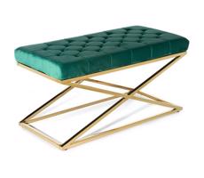 HowHomely Steppelt pad SALIBA 50x97 cm arany/zöld