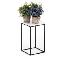 HowHomely Virágállvány BASICLOFT 40x24 fehér/fekete