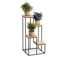 HowHomely Virágállvány KASKADA 70x34 fekete/barna