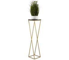 HowHomely Virágállvány LOFT 100x24 cm arany/fekete