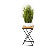 HowHomely Virágállvány LOFT 40x24 cm fekete/barna