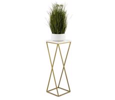 HowHomely Virágállvány LOFT 70x24 cm arany/fehér