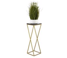 HowHomely Virágállvány LOFT 70x24 cm arany/fekete