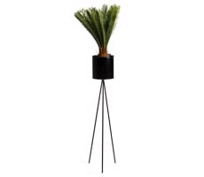 HowHomely Virágállvány TRIPOD 110x25 cm fekete