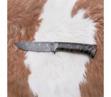 Jiří Čurda Exkluzív damaszkuszi kés 12,7 cm juhar/achát