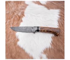 Jiří Čurda Exkluzív damaszkuszi kés 12 cm bocote/ébenfa