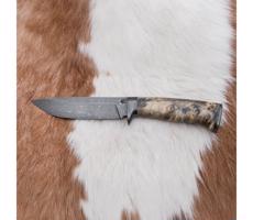 Jiří Čurda Exkluzív damaszkuszi kés 13 cm gesztenyefa