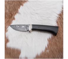 Jiří Čurda Exkluzív damaszkuszi kés 8,6 cm tölgy/tevecsont