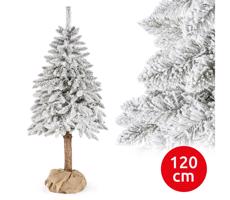 Karácsonyfa törzsével NATURAL WITH SNOW 120 cm lucfenyő