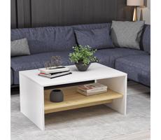 Kávésasztal APOLLON 47x90 cm bézs/fehér