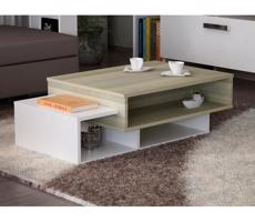 Kávésasztal TAB 32x105 cm bézs/fehér