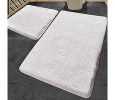 KÉSZLET 2x Fürdőszoba szőnyeg 60/100 cm fehér