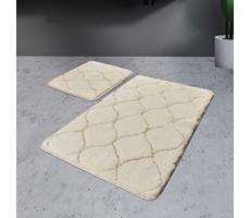KÉSZLET 2x Fürdőszoba szőnyeg INFINITY 60/100 cm bézs