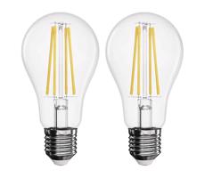 KÉSZLET 2x LED Izzó FILAMENT A60 E27/5,9W/230V 2700K
