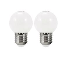 KÉSZLET 2x LED Izzó PARTY E27/0,5W/36V fehér