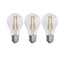 KÉSZLET 3x LED Izzó FILAMENT A60 E27/3,8W/230V 2700K Energiaosztály A