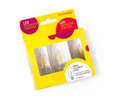 KÉSZLET 3x LED Tartalék izzó CONE E10/20V/0,1A átlátszó