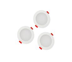 KÉSZLET 3xLED Fürdőszobai beépíthető lámpa MIRO LED/6W/230V IP44