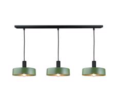 Keter Lighting Csillár zsinóron HAKI 3xE27/60W/230V zöld/fekete