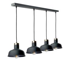 Keter Lighting Csillár zsinóron HEBE 4xE27/60W/230V fekete