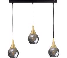 Keter Lighting Csillár zsinóron LACRIMA SMOKY 3xE27/60W/230V