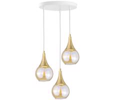 Keter Lighting Csillár zsinóron LACRIMA WHITE 3xE27/60W/230V á. 30 cm
