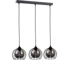 Keter Lighting Csillár zsinóron SOLO BLACK 3xE27/60W/230V