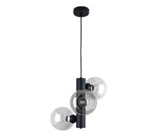 Keter Lighting Csillár zsinóron TUBE 3xE27/60W/230V fekete/átlátszó