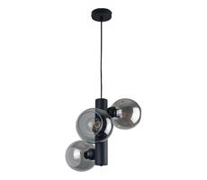 Keter Lighting Csillár zsinóron TUBE 3xE27/60W/230V fekete/füstös fekete