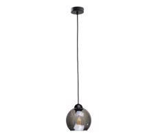 Keter Lighting Csillár zsinóron UNO 1xE27/60W/230V fekete/füstös