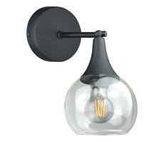Keter Lighting Fali lámpa STAR 1xE27/60W/230V fekete/átlátszó