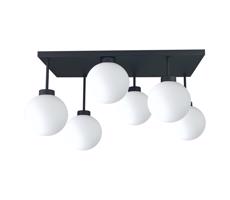 Keter Lighting Felületre szerelhető csillár  DEA 6xE14/60W/230V fekete/fehér