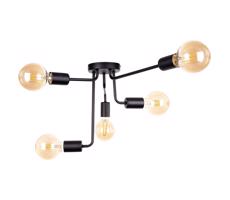 Keter Lighting Felületre szerelhető csillár NIXO 5xE27/60W/230V fekete