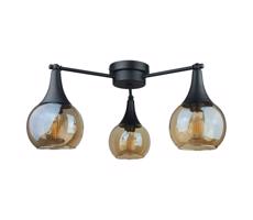 Keter Lighting Felületre szerelhető csillár  STAR 3xE27/60W/230V fekete/füstös bézs