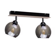 Keter Lighting Spotlámpa UNO WOOD 2xE27/60W/230V fekete/barna