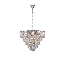Kristály csillár láncon CHELSEA 6xE14/40W/230V