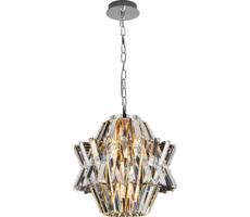 Kristály csillár láncon CROWN 4xE14/40W/230V króm