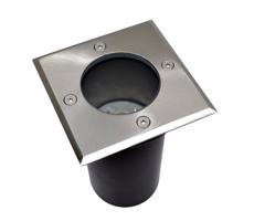 Kültéri behajtó lámpa 1xGU10/35W/230V IP44 matt króm