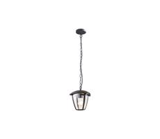 Kültéri csillár láncon SURVA 1xE27/60W/230V IP44 fekete