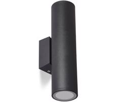 Kültéri fali lámpa 2xGU10/35W/230V IP54 kerek fekete