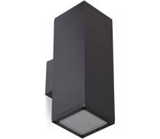 Kültéri fali lámpa 2xGU10/35W/230V IP54 szögletes fekete