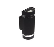 Kültéri fali lámpa KORTEK 2xGU10/30W/230V IP44 fekete