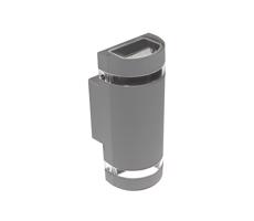 Kültéri fali lámpa KORTEK 2xGU10/30W/230V IP44 szürke