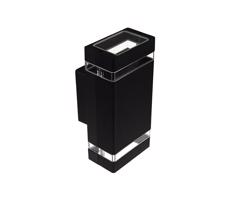 Kültéri fali lámpa LITEK 2xGU10/30W/230V IP44 fekete