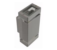 Kültéri fali lámpa LITEK 2xGU10/30W/230V IP44 szürke