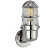 Kültéri fali lámpa LUND 1xE27/12W/230V IP44 króm