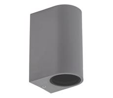 Kültéri fali lámpa PARETE 2xGU10/6W/230V IP54 szürke