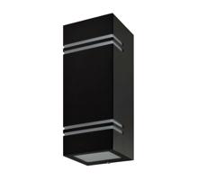 Kültéri fali lámpa QUAZAR7 2xGU10/11W/230V IP44 fekete