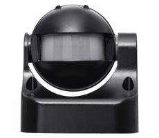 Kültéri mozgásérzékelő PIR B 180° 1200W/230V IP44 fekete