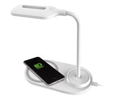 LED Asztali lámpa LED/3W/5V vezeték nélküli töltéssel fehér